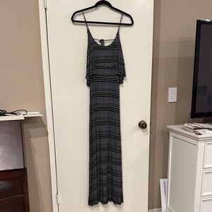 Striped Black and white maxi Dress